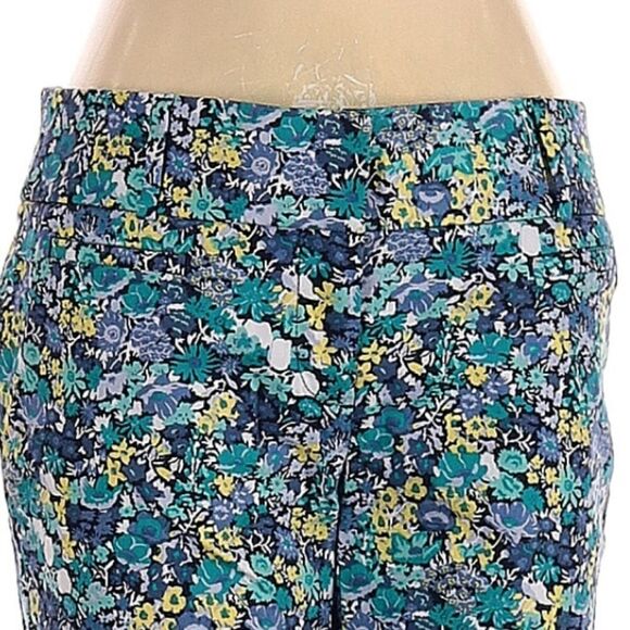 LOFT Khakis Floral Cropped - Picture 3 of 7